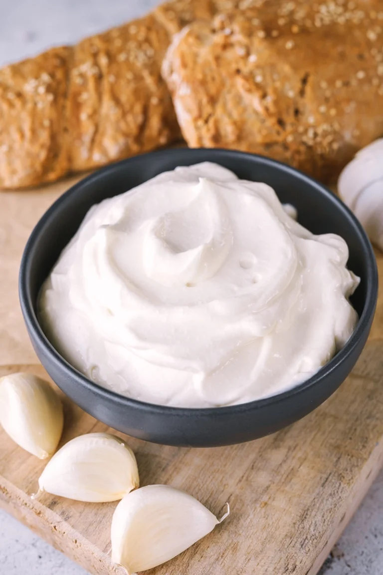 Foodfoto Vegane Aioli mit Knoblauch