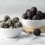 vegane Energyballs mit Schoko und Hanfsamen