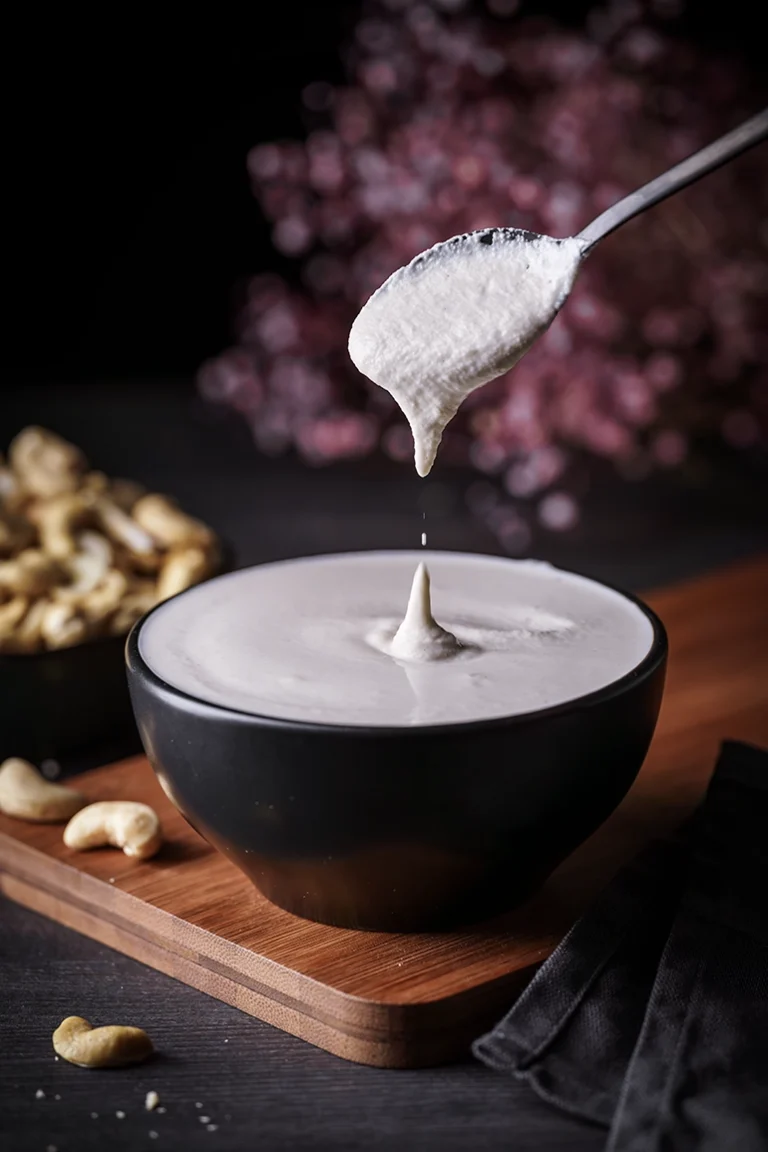 Foodfoto vegane Cashewsahne