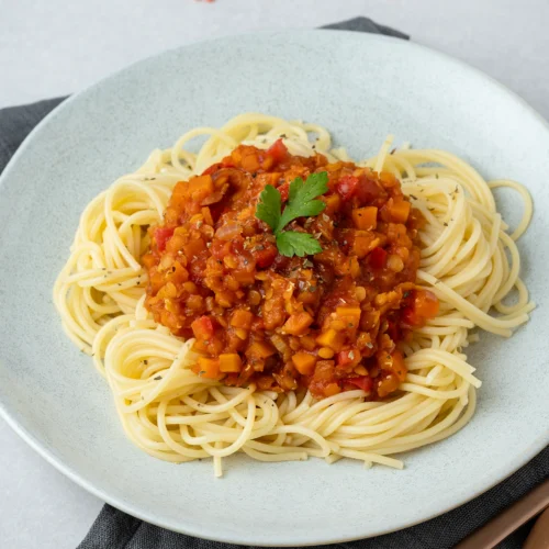 Vegane Linsen-Bolognese