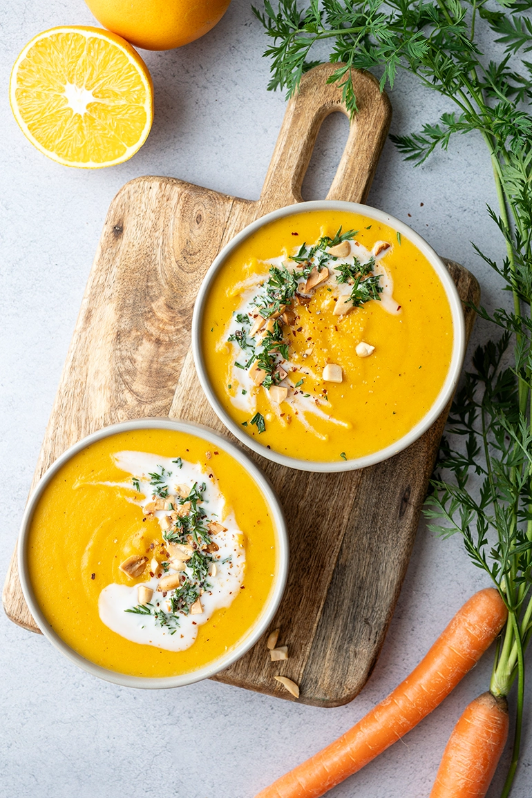 Möhrensuppe mit Ingwer