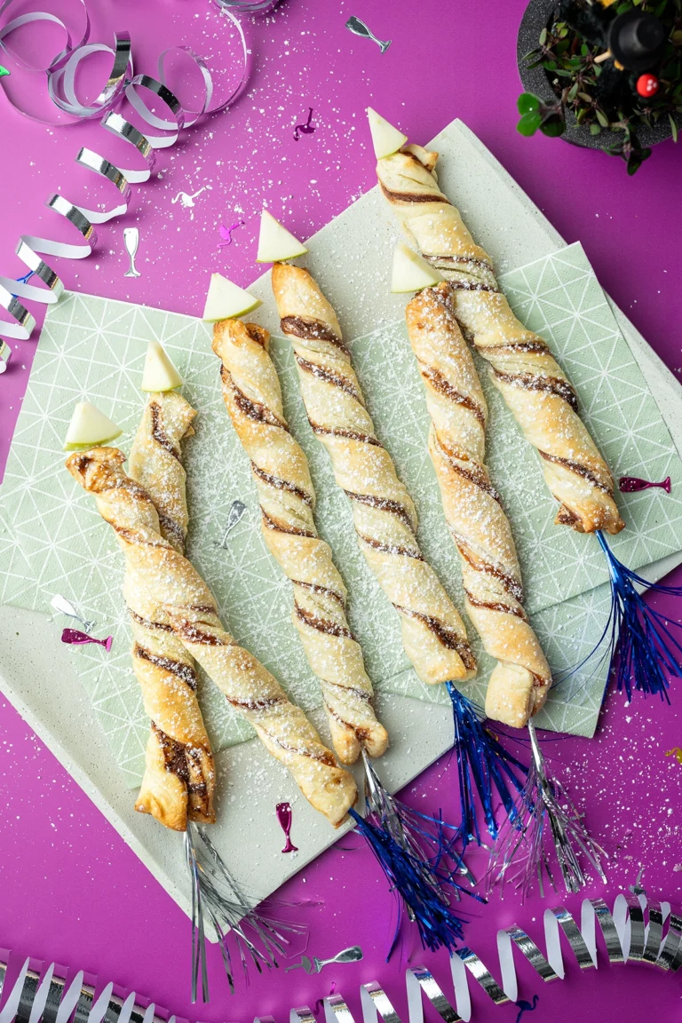 Silvester Snack Blätterteig Raketen