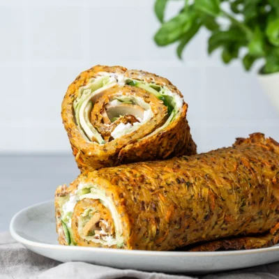 Gefüllte Vegane Kartoffelrolle