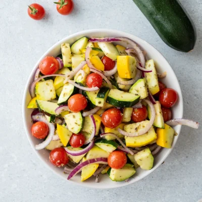 Einfaches Zucchini-Gemüse aus dem Airfryer