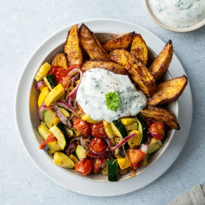 Sommerliches Zucchini-Gemüse aus dem Airfryer