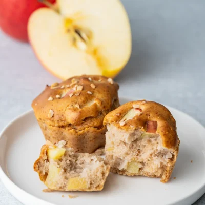 Vegane Apfelmuffins aus dem Airfryer