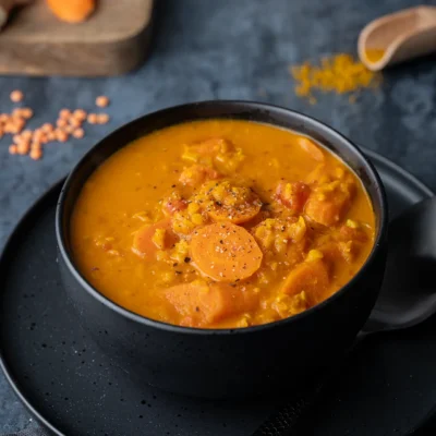 Möhrencurry mit roten Linsen