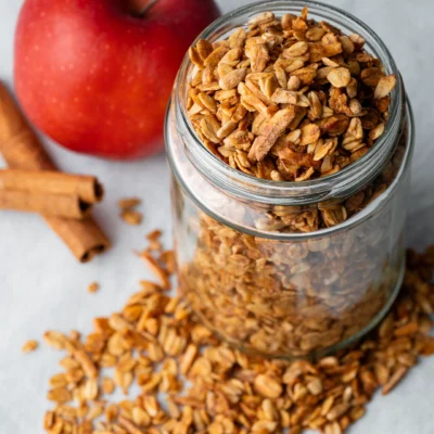 herbstliches Apfel-Zimt-Granola