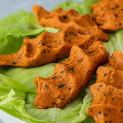 vegane Cigköfte auf Salat