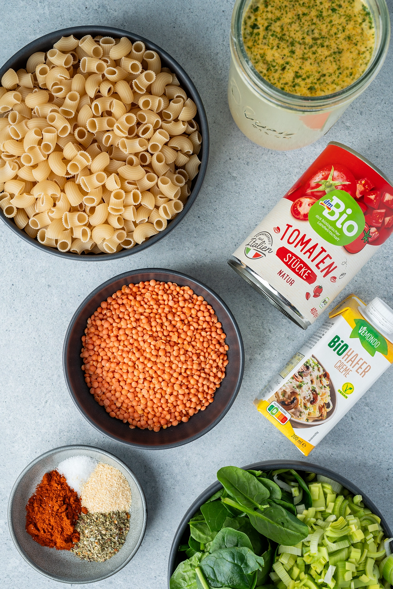 Nudelauflauf ohne Vorkochen 1 Zutaten für veganen Nudelauflauf ohne Vorkochen